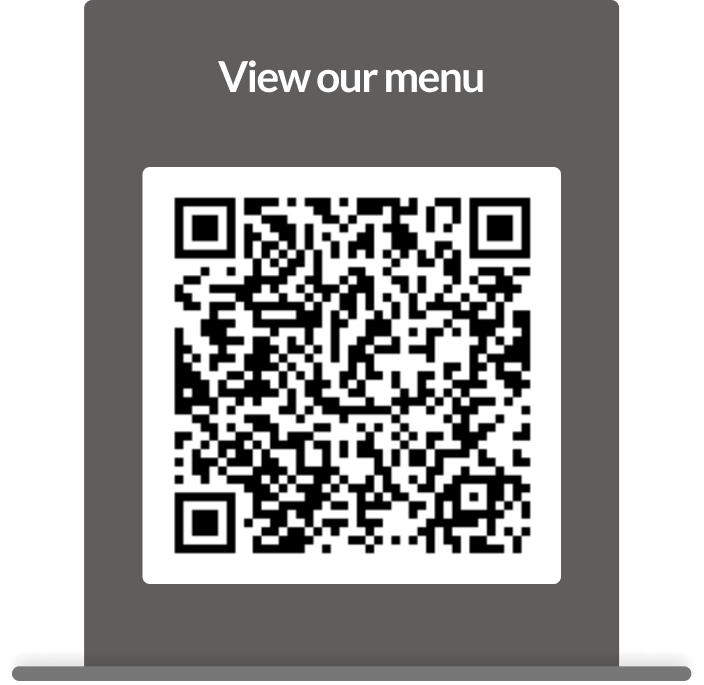 Sample QR code on table